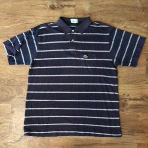 Vintage 1970s Izod alligator polo striped